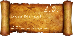 Lucza Dániel névjegykártya